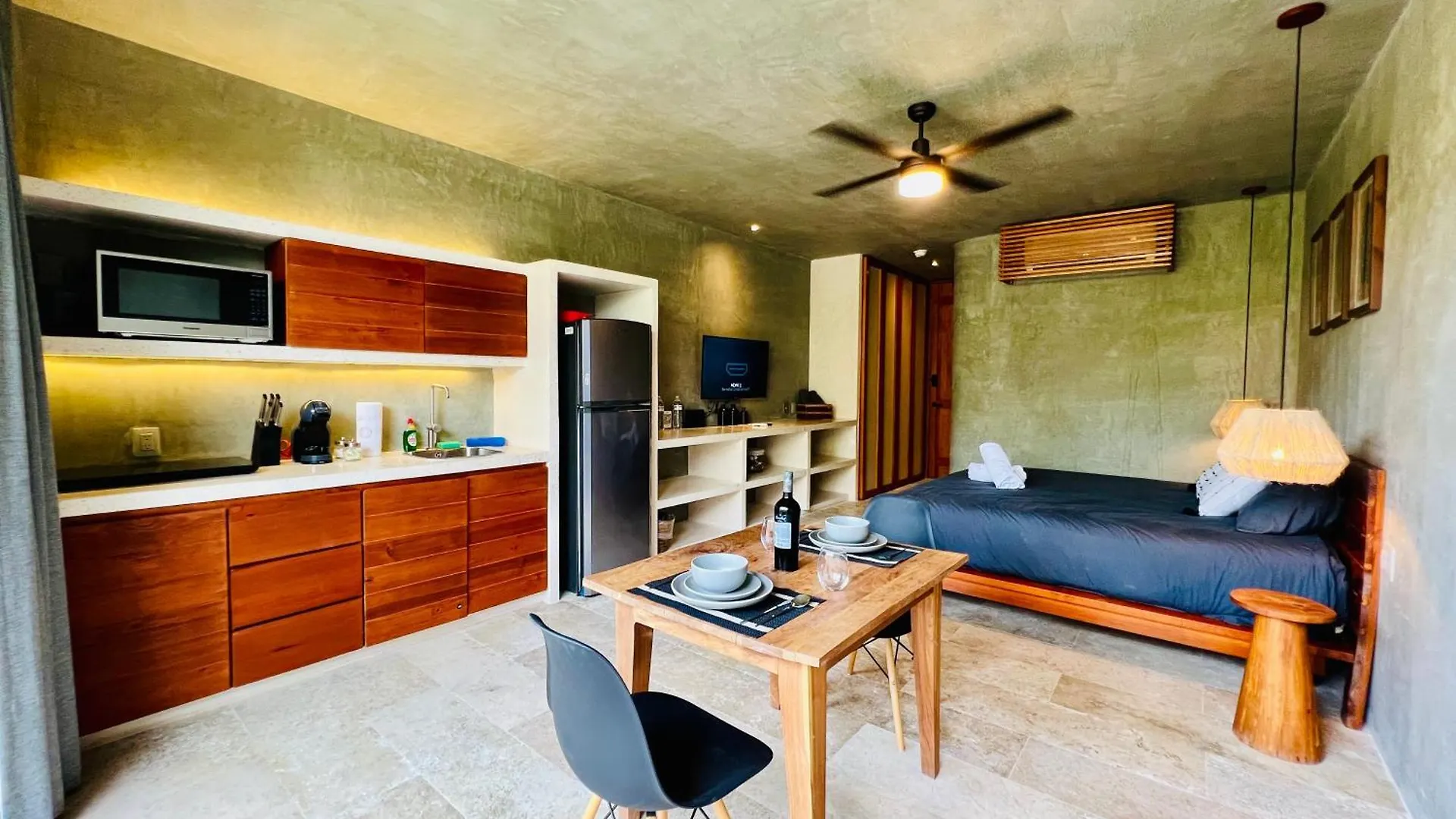 108B2 Seremonia Origen Private Pool Apartment King Bed Kitchen 툴룸